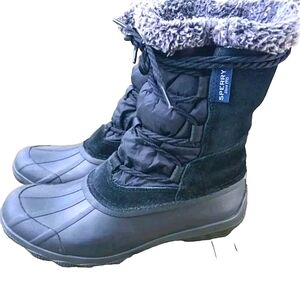 Speery Top-sider Syren leather upper rubber bottom women's size 6.5